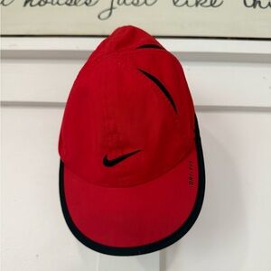 Nike Red and Black Dri-Fit Cap